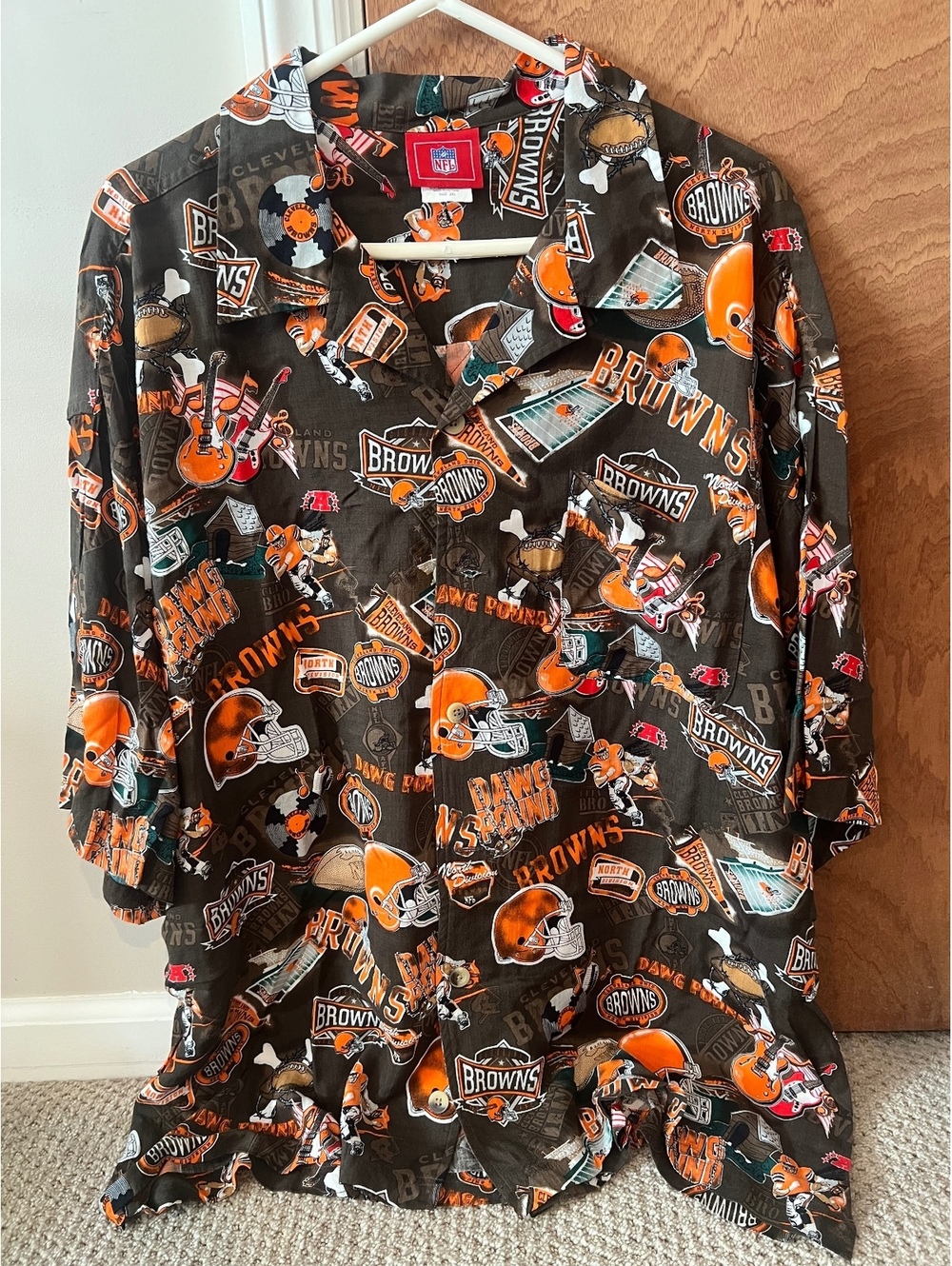 NFL Cleveland Browns Button Down Shirt
